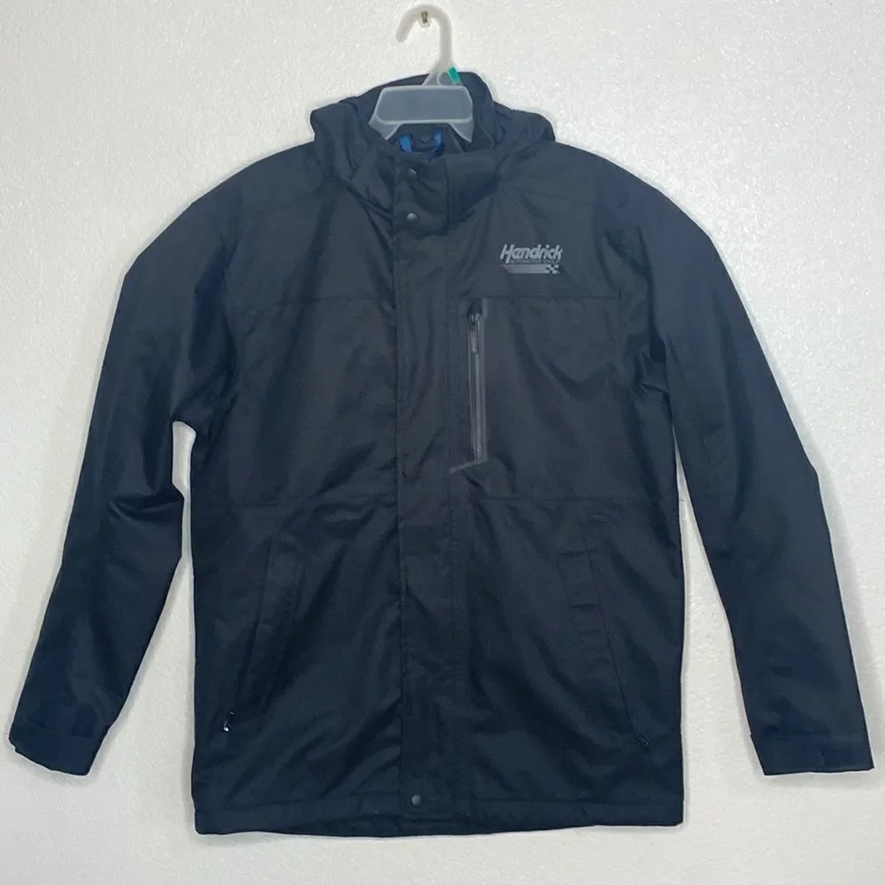 HENDRICK Collection Men’s Fully Lined Black Hooded Jacket Size M